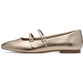 TAMARIS Ballerina Damen, gold, Größe 37 EU