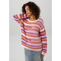 Aniston CASUAL Strickpullover, im extravagantem Streifen-Dessin - NEUE KOLLEKTION