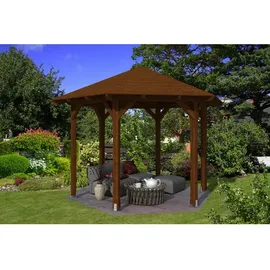 SKANHOLZ Skan Holz Pavillon Colmar-Größe 2-nussbaum