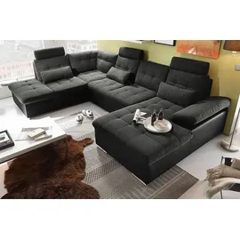 ed exciting design Wohnlandschaft JAKARTA / Schwarz/Grau