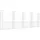 vidaXL Gabionenkorb U-Form 500 × 20 × 200 cm