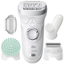 Braun Silk-épil 9 9-865 weiß/silber