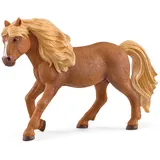 Schleich 13943 - Horse Club, Islandpony Hengst, Pferd Tierfigur, Länge: 13,4 cm