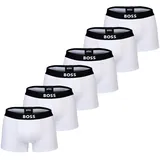Boss Boxershorts unifarben schwarz/weiß XL 6er Pack