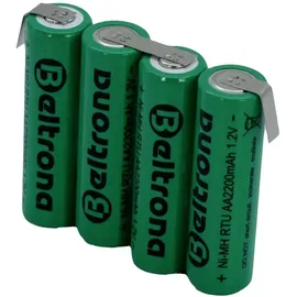 Beltrona RTU4AAZ Akkupack 4x Mignon (AA) Z-Lötfahne NiMH 4.8 V 2200 mAh