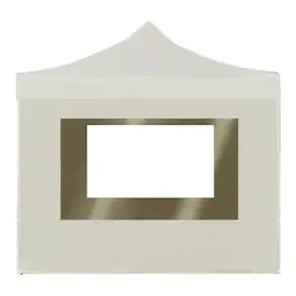 vidaXL Profi-Partyzelt Faltbar mit Wänden Aluminium 3x3 m Creme