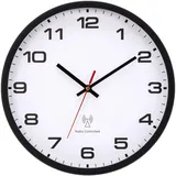 NESIFEE wanduhr funkuhr wanduhr Funk groß Wand funkwanduhr Schwarze weiß 30cm batteriebetrieben groß Vintage modern Uhr Wand für Küche Schlafzimmer Wohnzimmer Kinder