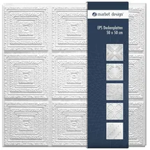 Marbet Design Deckenpaneel PLAFON Weiß 40 St. 50 x 50 cm