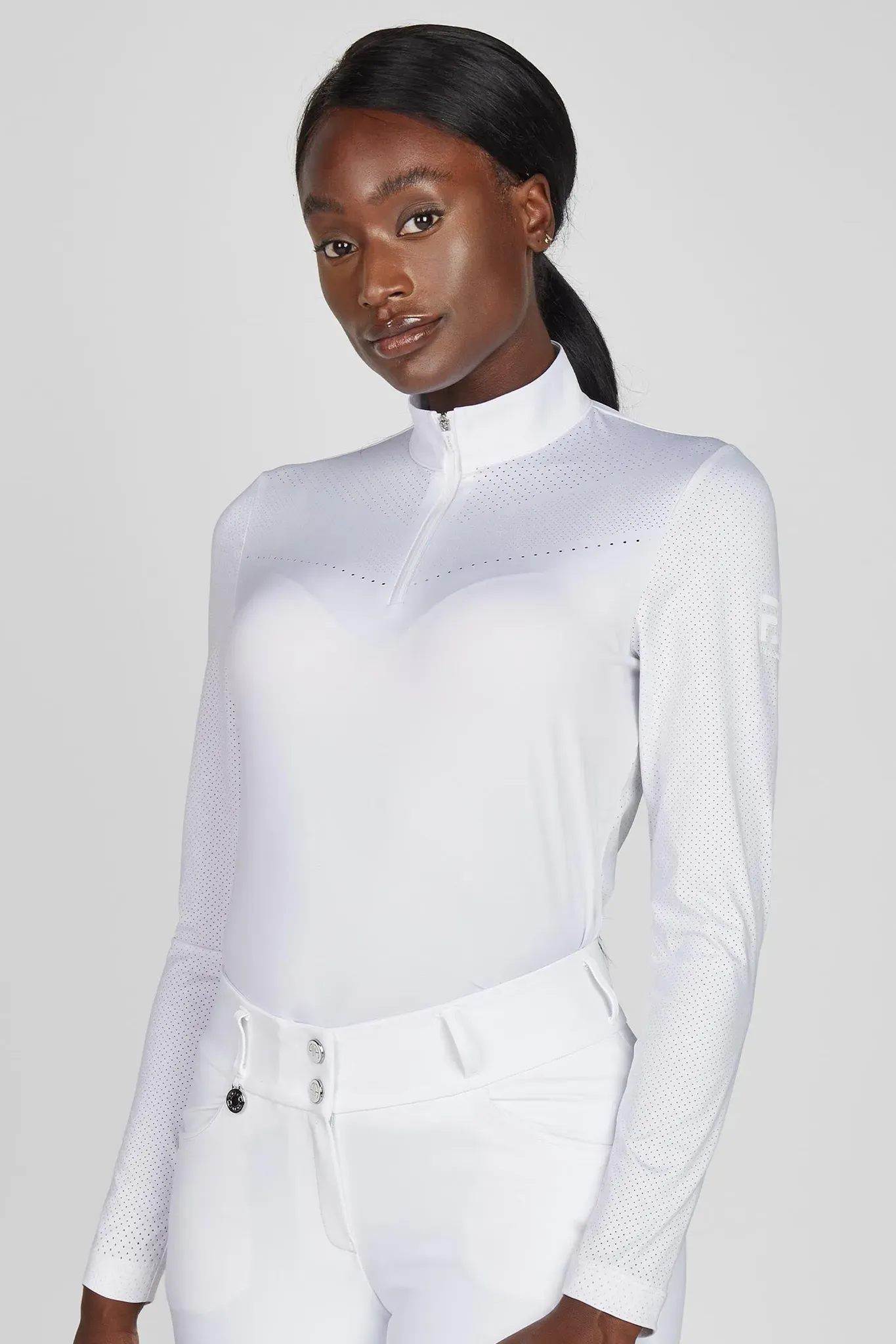 Pikeur Damen Laser-Cut Langarmshirt