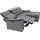 PLACES OF STYLE »Pareli, L-Form, 259cm,m. Recamiere, Echtleder, Kunstleder, Webstoff«, man. o. elektr. Relaxfunktion, USB/Kopfteilverstellg u. LED