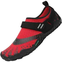 SAGUARO Barfußschuhe Herren Barfuss Schuhe Damen Barfussschuhe Outdoor Sport Zehenschuhe Fitnessschuhe rutschfest Traillaufschuhe Rot,Gr.37 - 37 EU