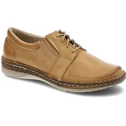 Braune Halbschuhe Wasak Bequeme Lederschuhe, 36