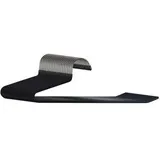 Relaxdays Hosenbügel 100520211065, aus Metall, Einfachbügel mit rutschfestem Bezug, schwarz, 35cm, 20 Stück
