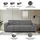 dorel home Schlafcouch Polyester 3-Sitzer Beige