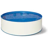 MTH Fluidra POOL Total Stahlwand Rundbecken Ø 4,50 x 1,50 m Schraubenfreie Montage Folie blau 0,8 mm Gartenpool aufgestellt eingelassen versenkt Swimmingpool Schwimmbecken Becken Rundpool Pool