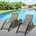 Outsunny Gartenliege 59 x 169 x 66 cm Grau/Schwarz