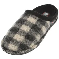 HAFLINGER Flair Plaid Pantoffeln Weiß 40