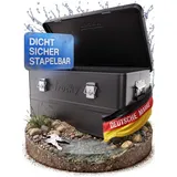 Trucky Aluminium Box mit Deckel 50 L 1-tlg. schwarz