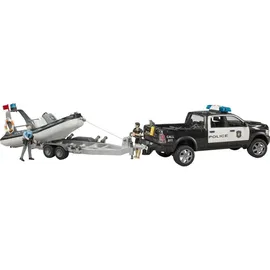 Bruder 02507 - RAM 2500 Polizei Pickup schwarz/weiß 1:16