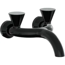 Vitra Liquid Zweigriff-Waschtischarmatur Schwarz Hochglanz