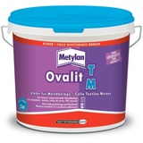 Metylan Ovalit TM Kleber für Tapeten, gebrauchsfertiger Kleber für Wandtextilien und Glasleinwand, 5 kg Eimer