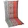 GO-DE Sesselauflage 110 x 50 x 8 cm grau rot 2 St.