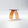 Steinberg Serie 432 Hocker, aus Polyresin, 415x225x420mm, 432710031, Farbe: Amber