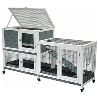 nanook shop Kleintierstall Leo 146 x 89 x 0 cm grau