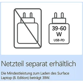 Microsoft Surface Laptop 8 13,8" Snapdragon X2 Plus 16 GB RAM 512 GB SSD Win11 Home Schwarz EP2-60927