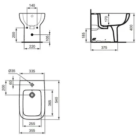 Ideal Standard i.life A Bidet, T452601