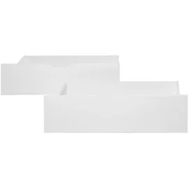 Homestyle4u Bettkasten 2er Set in Weiß 82x22 53 cm 2196