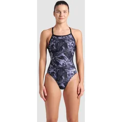 Badeanzug Damen arena Team Crackle Lightdrop-Back - Black-team Black - 38