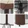 vidaXL Pavillon 4 x 4 m inkl. 4 Seitenteile Creme/Braun