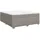 vidaXL Boxspringbett 180 x 200 cm Taupe