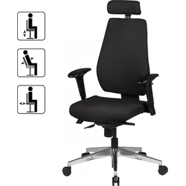 KADIMA DESIGN Bürostuhl Komfort Plus Stoff grau