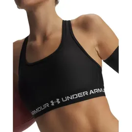 Under Armour Crossback Mid Bra Schwarz/Weiß XS