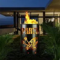 Feuertonne Darts 200 Liter Metallfass Garten Feuerstelle Feuerflair