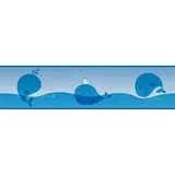 A.S. Creations Ocean Friends Bordüre 16 cm 5 m Blau 403721