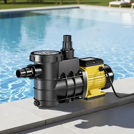Wiltec Poolpumpe schwarz 13000 l/h 550 W