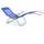 VCM Gartenliege 160 x 48 x 100 cm Blau