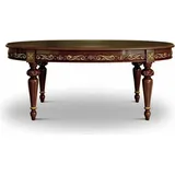 Casa Padrino Luxus Barock Esstisch Braun / Gold 160-210 cm - Barock Möbel - Italy - Braun/Gold