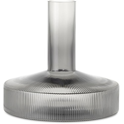 Ferm Living - Ripple Wein Karaffe, 1,1 l, smoked grey