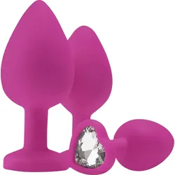 Anal Training Kit, 3 Teile, 7 - 9 cm, pink