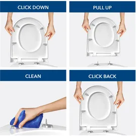 Bemis Click&Clean WC-Sitz Absenkautomatik Weiß