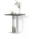 livinity® Regusa 65 x 78 x 65 cm Weiß/Anthrazit