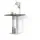 livinity® Regusa 65 x 78 x 65 cm Weiß/Anthrazit