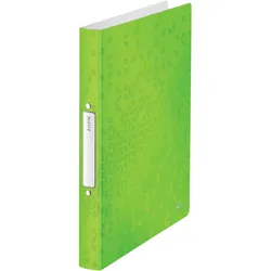 LEITZ Ringbuch Wow A4 PP 2 Ringe 25mm grün