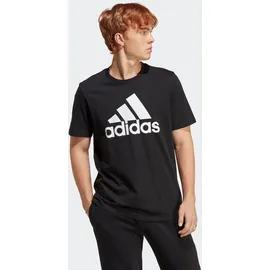 adidas Essentials Single Jersey Big Logo T-Shirt Black / White S