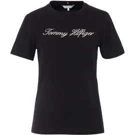 Tommy Hilfiger Script Kurzarm-T-Shirt Nos Black 2XS