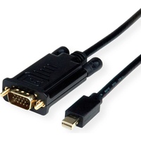 VALUE Kabel Mini DisplayPort VGA (D-Sub) Schwarz